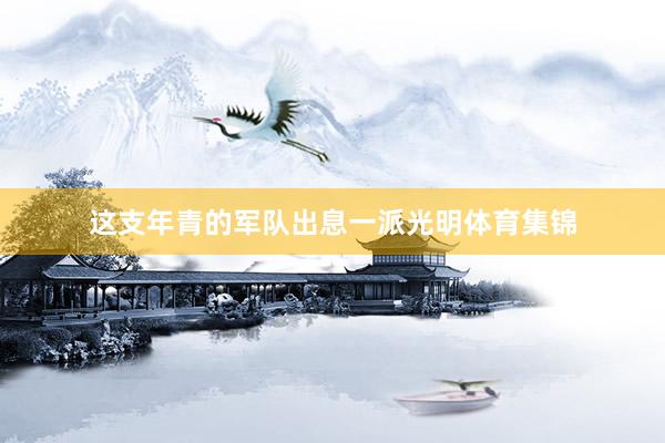 这支年青的军队出息一派光明体育集锦