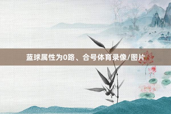 蓝球属性为0路、合号体育录像/图片