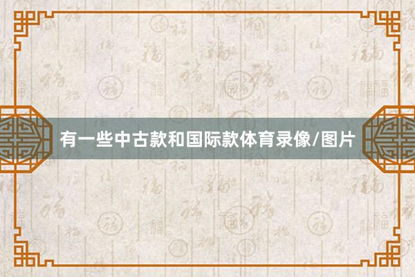 有一些中古款和国际款体育录像/图片