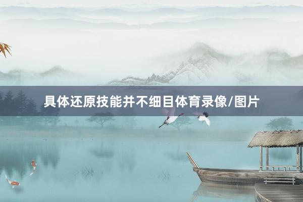 具体还原技能并不细目体育录像/图片