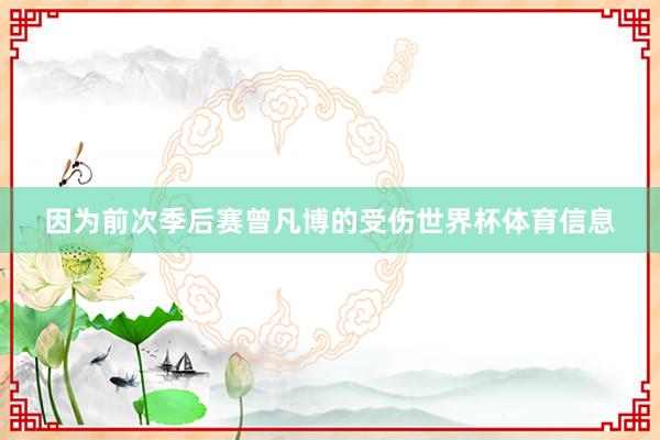 因为前次季后赛曾凡博的受伤世界杯体育信息