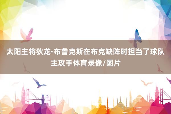 太阳主将狄龙·布鲁克斯在布克缺阵时担当了球队主攻手体育录像/图片