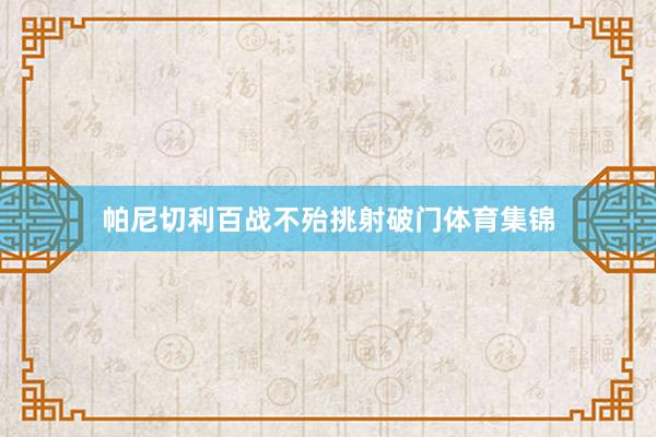 帕尼切利百战不殆挑射破门体育集锦