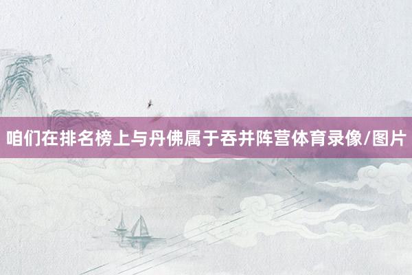 咱们在排名榜上与丹佛属于吞并阵营体育录像/图片