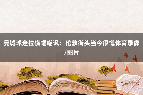 曼城球迷拉横幅嘲讽：伦敦街头当今很慌体育录像/图片