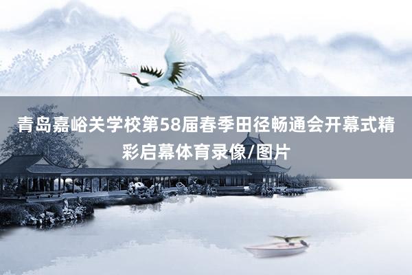青岛嘉峪关学校第58届春季田径畅通会开幕式精彩启幕体育录像/图片