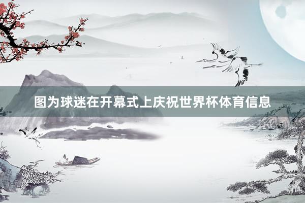 图为球迷在开幕式上庆祝世界杯体育信息